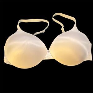 Maidenform T-Shirt Bra Underwire ‘Self Expressions’  White Lace 38DD Worn Once!